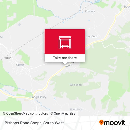 Bishops Road Shops map