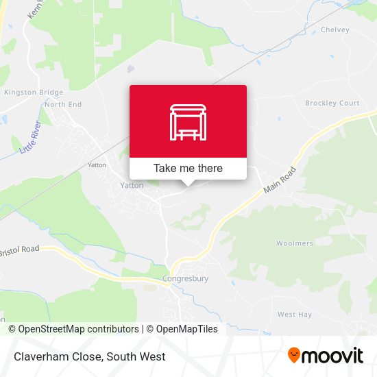 Claverham Close map