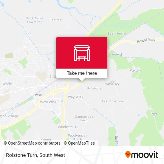 Rolstone Turn map