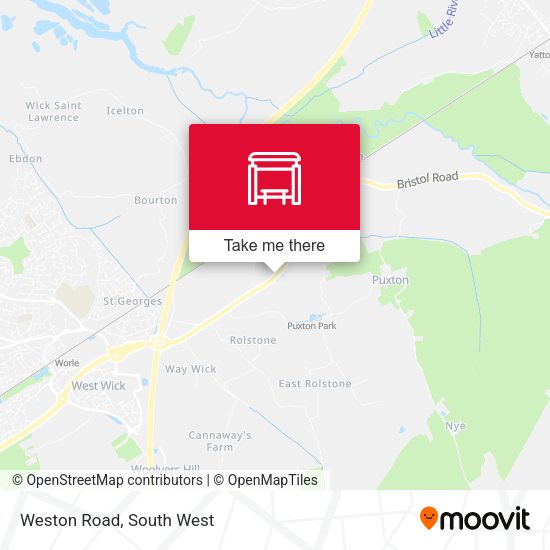 Weston Road map