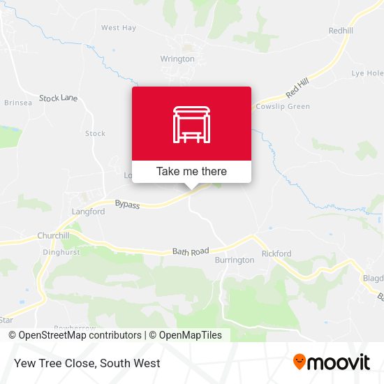 Yew Tree Close map