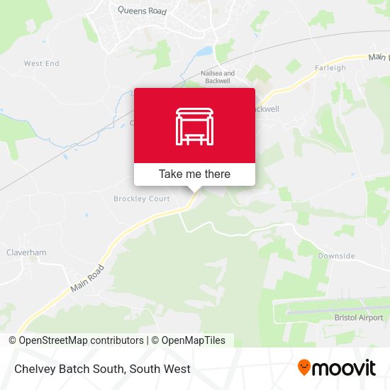 Chelvey Batch South map