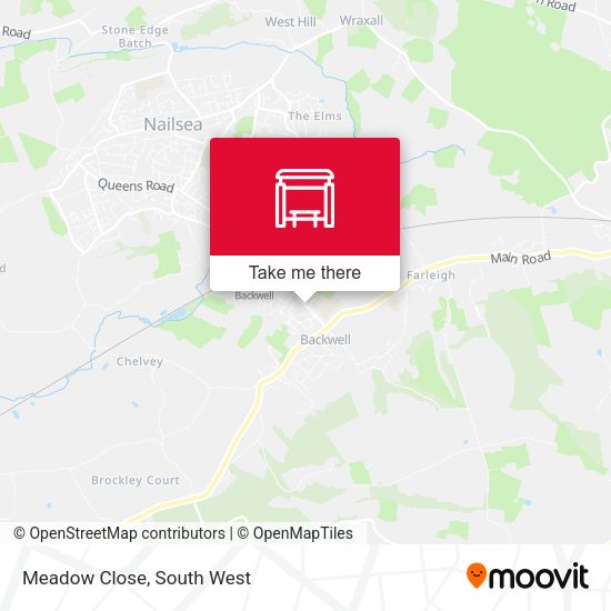 Meadow Close map