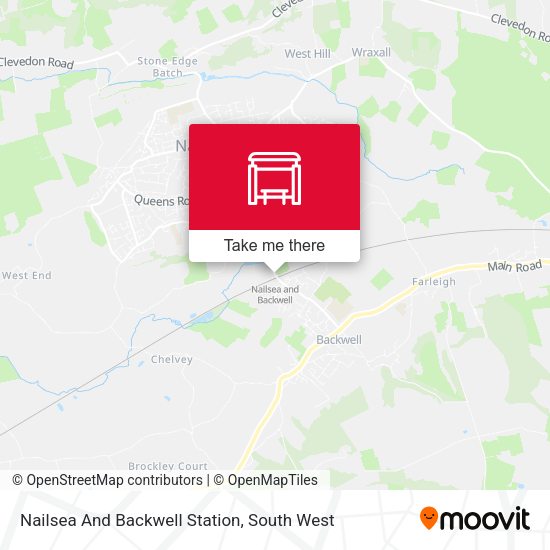 Nailsea And Backwell Station map