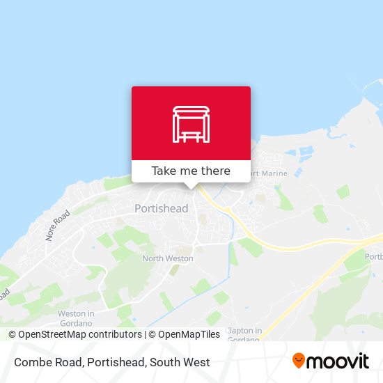 Combe Road, Portishead map