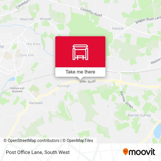 Post Office Lane map