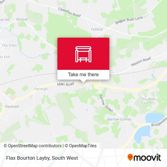 Flax Bourton Layby map