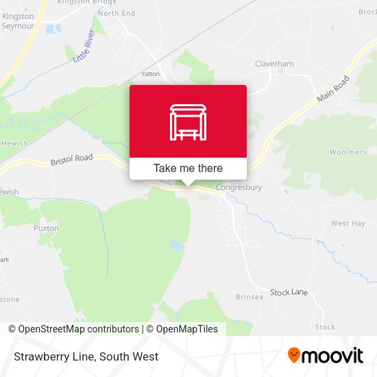 Strawberry Line map