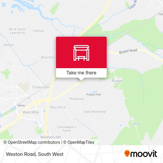 Weston Road map