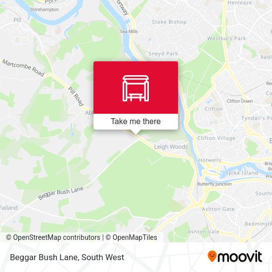 Beggar Bush Lane map