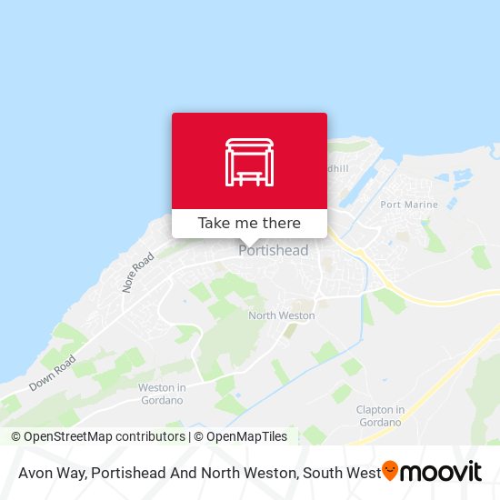 Avon Way, Portishead And North Weston map