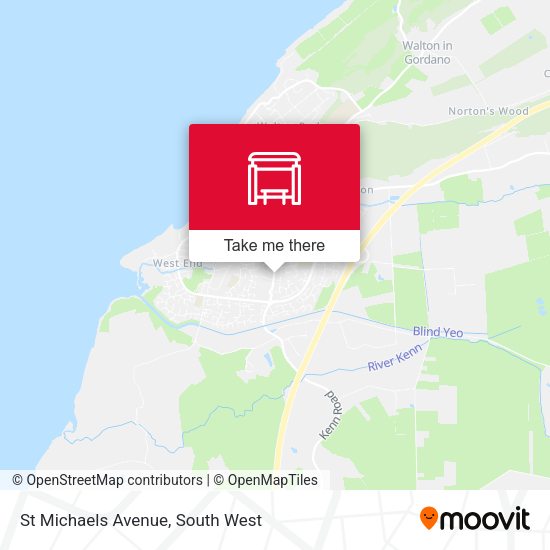 St Michaels Avenue map