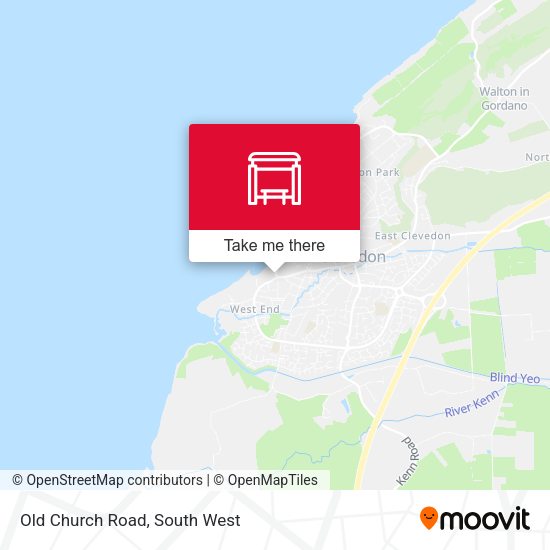 Old Church Road map
