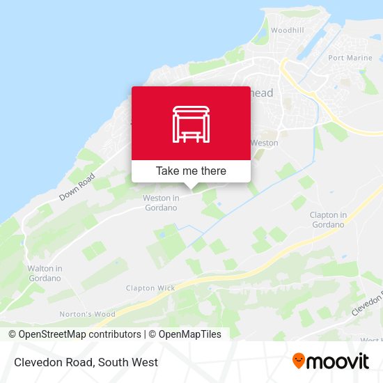 Clevedon Road map