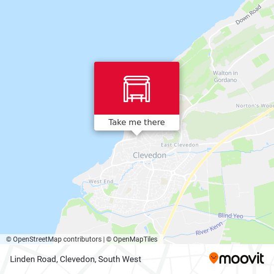 Linden Road, Clevedon map