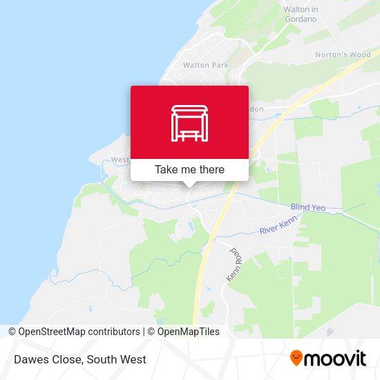 Dawes Close map