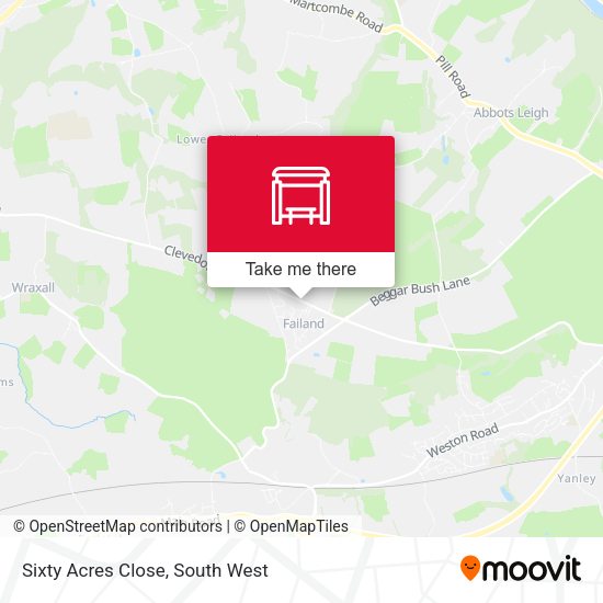 Sixty Acres Close map