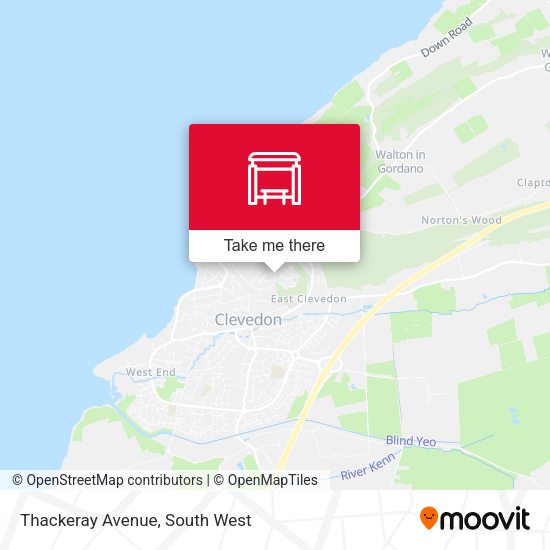 Thackeray Avenue map