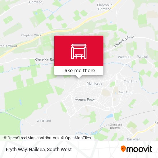 Fryth Way, Nailsea map