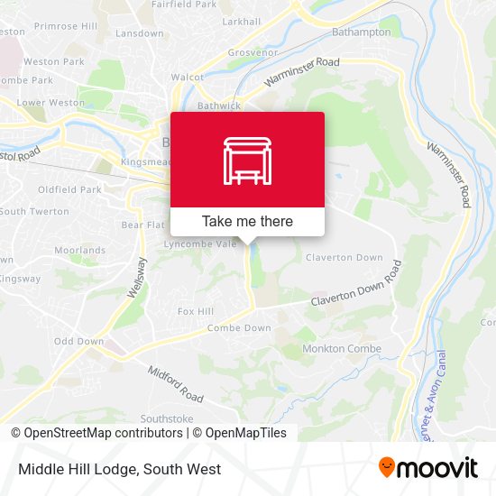 Middle Hill Lodge map