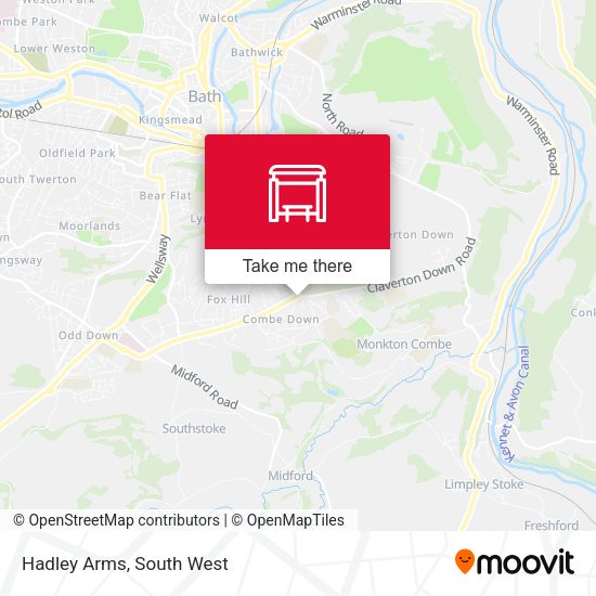 Hadley Arms map