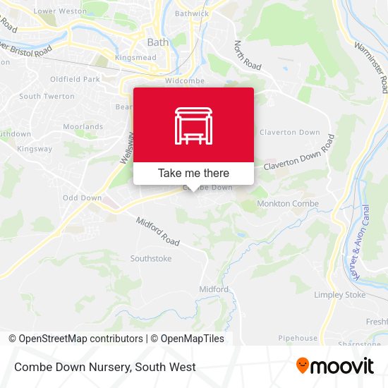 Combe Down Nursery map