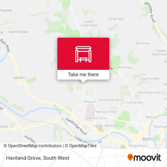 Haviland Grove map