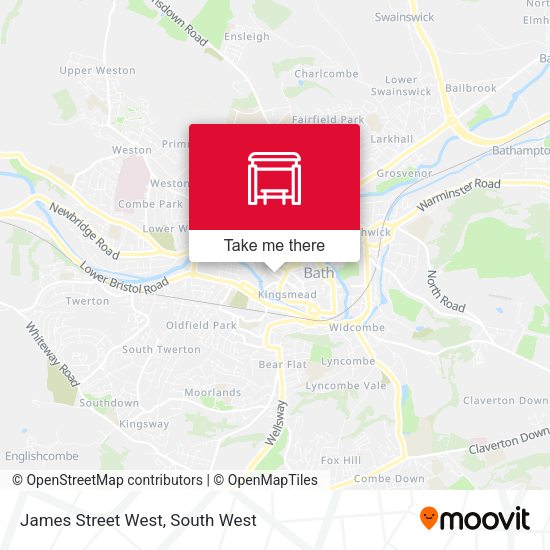 James Street West map