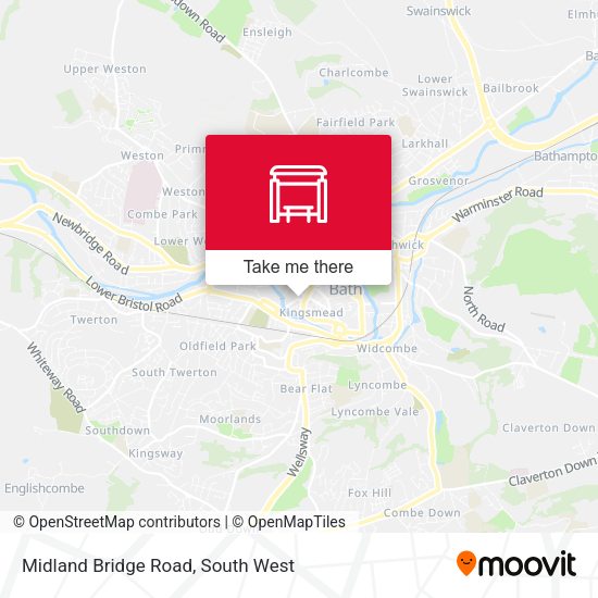 Midland Bridge Road map