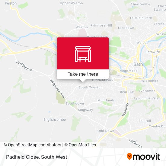 Padfield Close map
