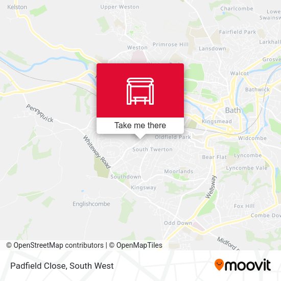 Padfield Close map
