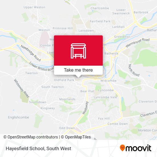 Hayesfield School map