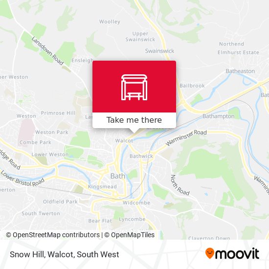 Snow Hill, Walcot map