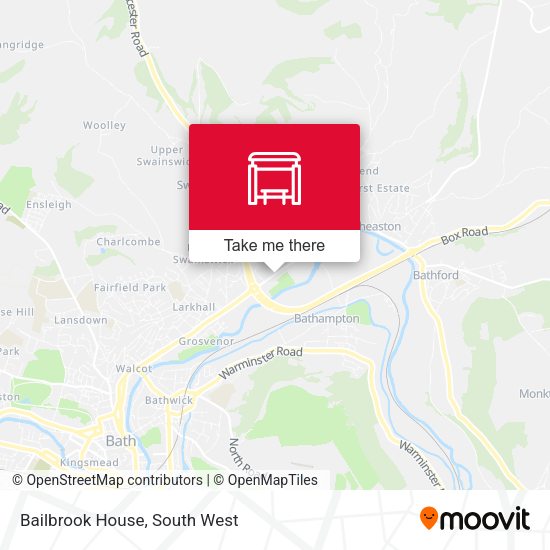 Bailbrook House map