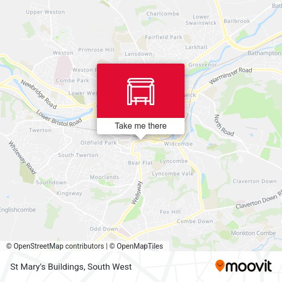 St Mary's Buildings map