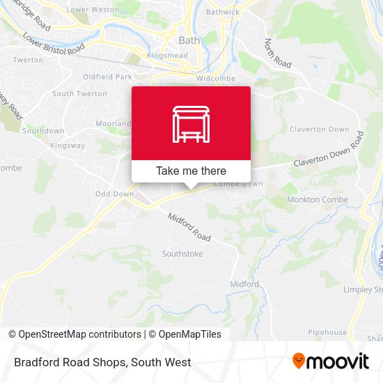Bradford Road Shops map