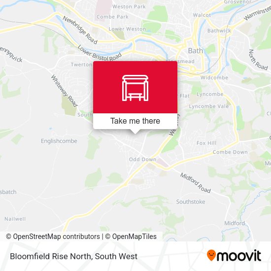 Bloomfield Rise North map
