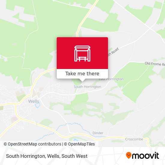 South Horrington, Wells map