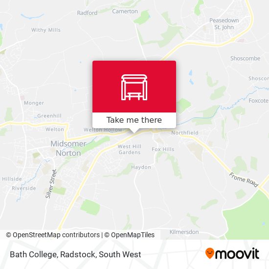 Bath College, Radstock map