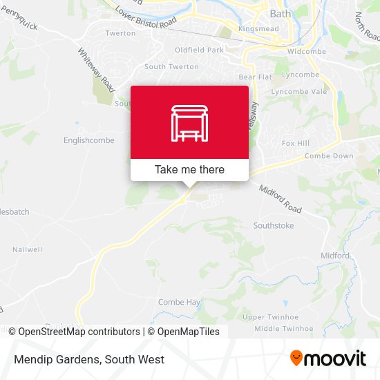 Mendip Gardens map