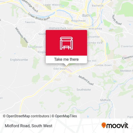 Midford Road map