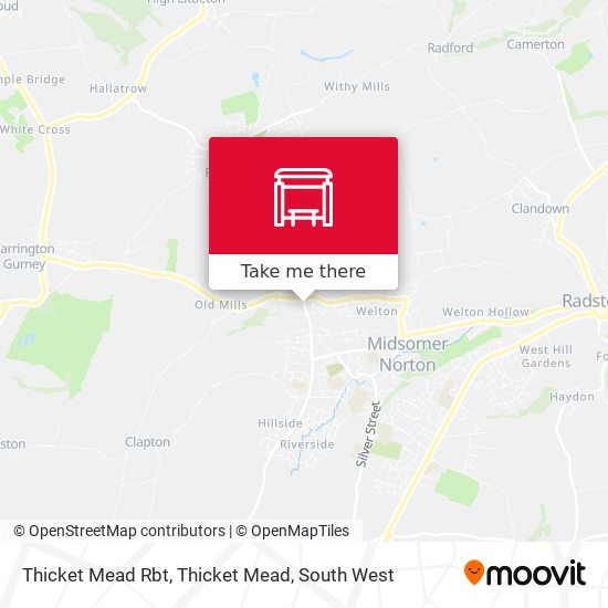 Thicket Mead Rbt, Thicket Mead map