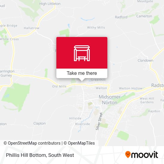 Phillis Hill Bottom map