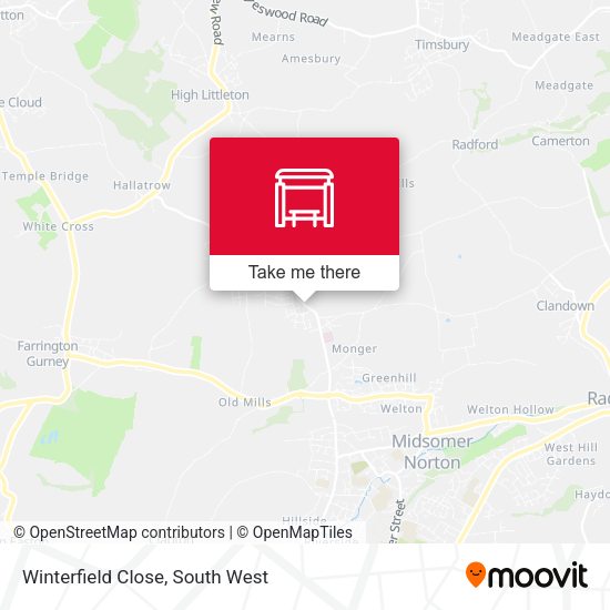 Winterfield Close map