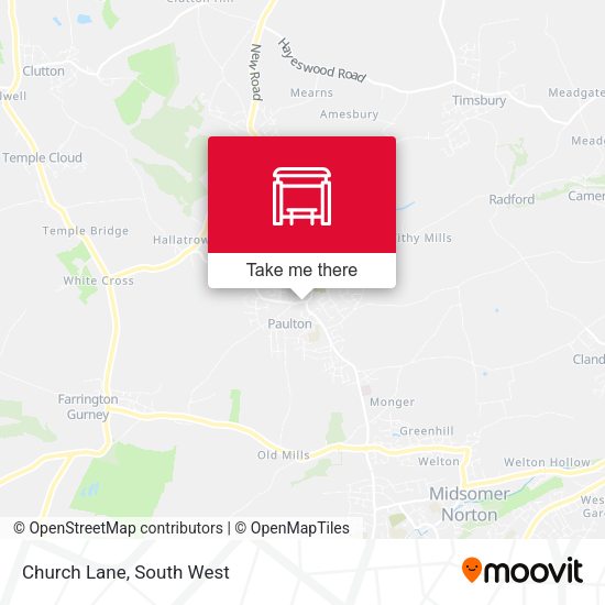Church Lane map