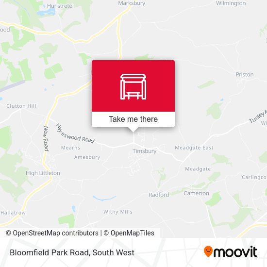 Bloomfield Park Road map