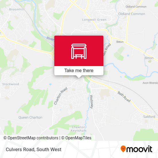 Culvers Road map
