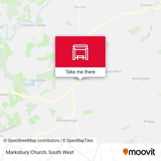Marksbury Church map