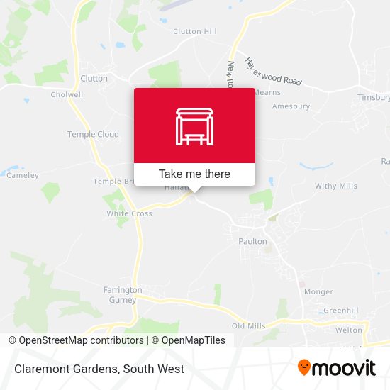 Claremont Gardens map