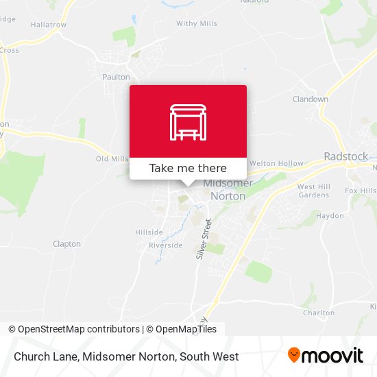 Church Lane, Midsomer Norton map